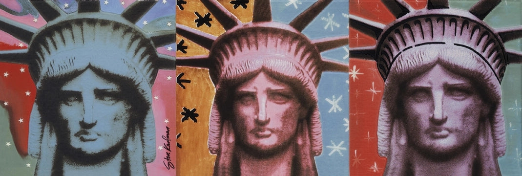 Ceramiche Settecento, Steve Kaufman - 24184 - Lady Liberty (c), Matt, 31.9x96.3cm, 10.00mm, Rett.