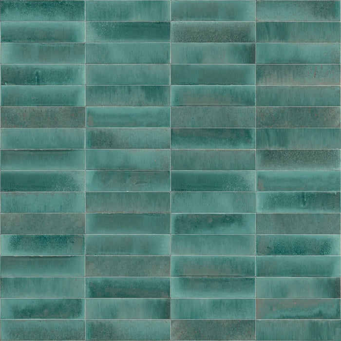 Marazzi, Crogiolo_Lume - MA9N - Turquoise, Lux, 6x24cm, 10.00mm