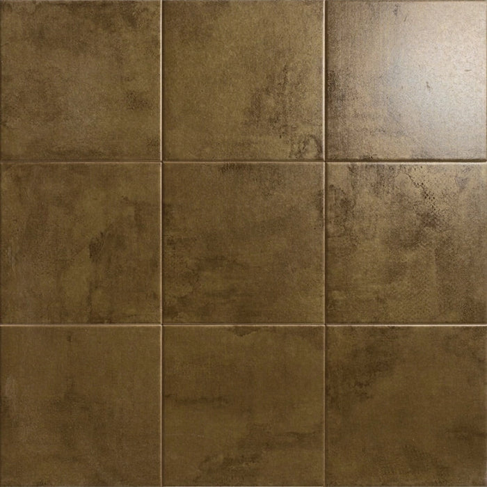 Mainzu, Metal Tiles - Gold, Satinado, 20x20cm, 10.00mm, Rett.