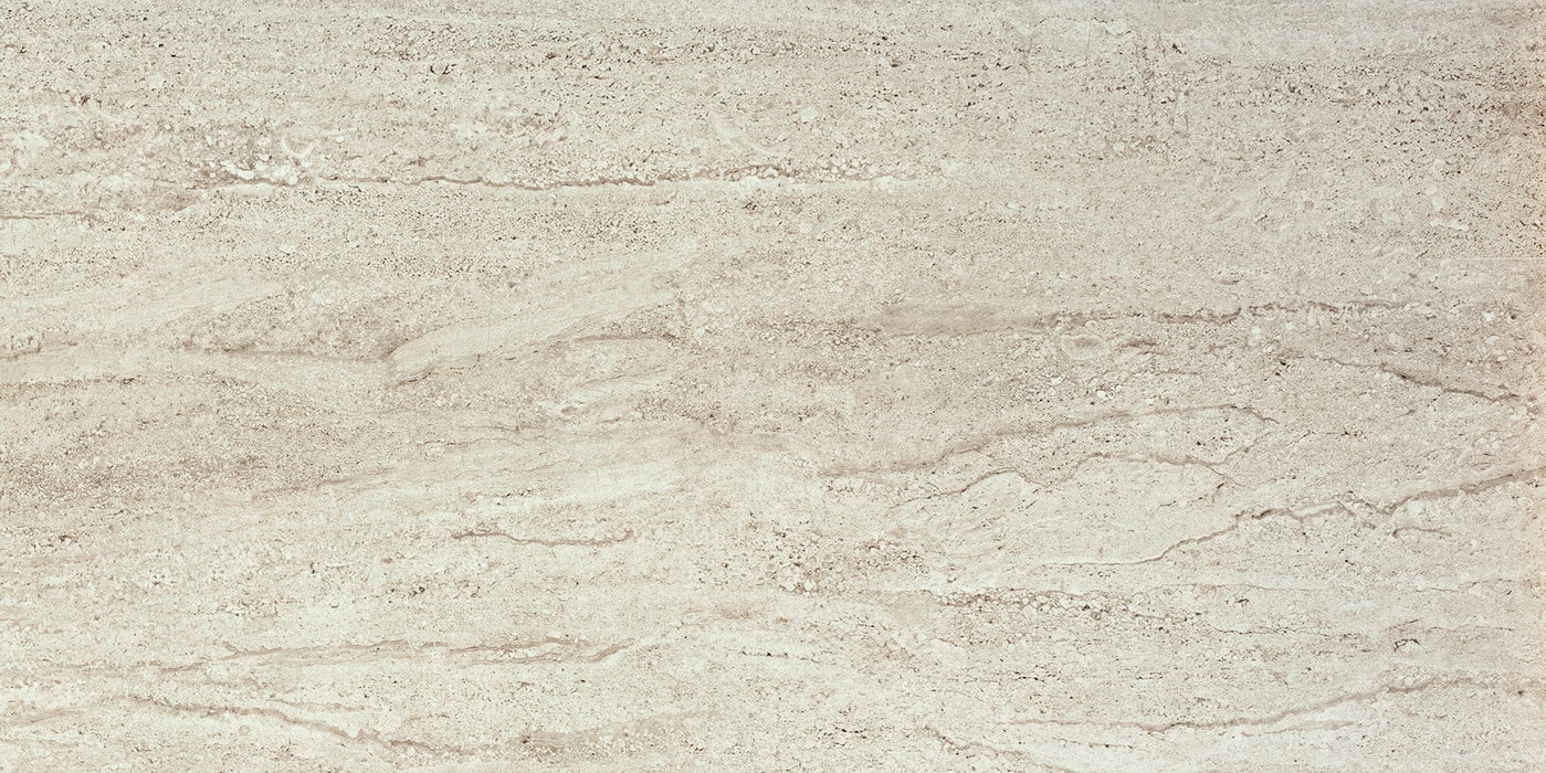 Serenissima Ceramiche, Travertini Due - 1074395 - Travertino Bianco, Naturale, 30x60cm, 9.50mm, Rett.