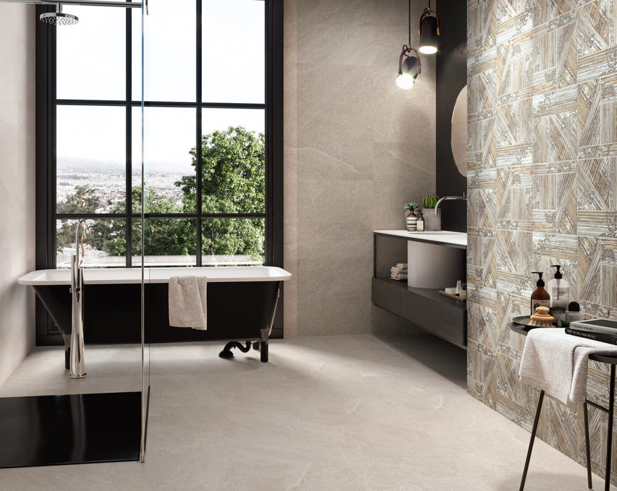 PorcelaniteDos, Viena - 1211 - Gris, Natural, 40x120cm, 10.00mm, Rett.