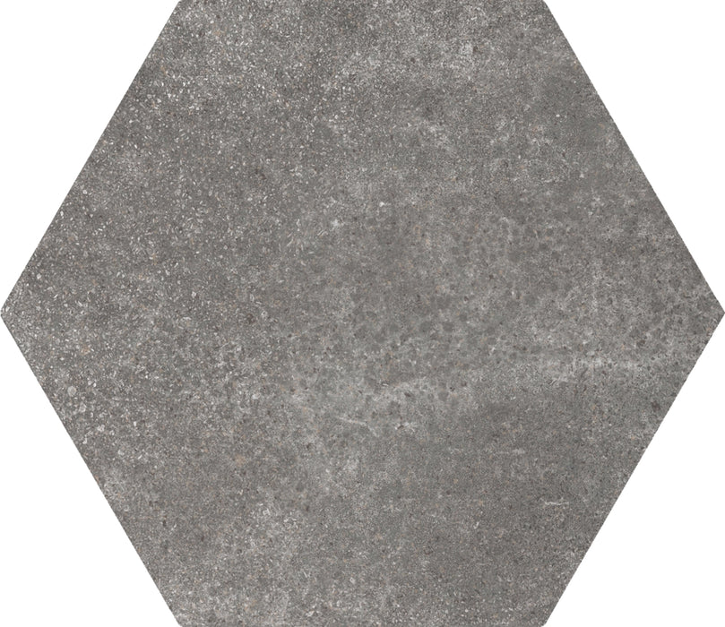 Equipe Ceramicas, Hexatile Cement - 22094---Black,-Matt,-17.5x20cm,-9.00mm,-Rett.