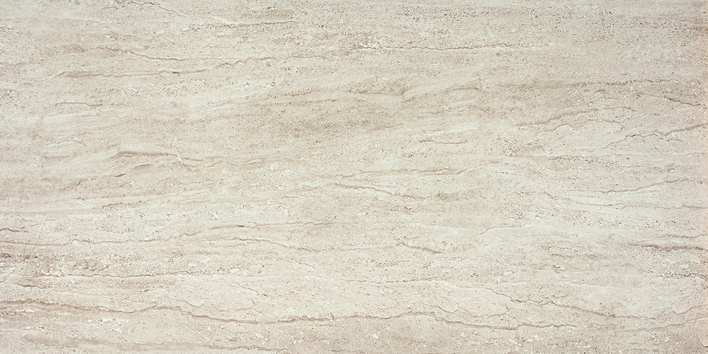 Serenissima Ceramiche, Travertini Due - 1072940 - Travertino Bianco, Lux, 60x120cm, 9.50mm, Rett.