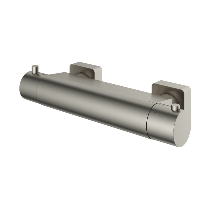 Hotbath Gal GL008BGP thermostatische douchemengkraan met 1/2" onderaansluiting - Geborsteld Gunmetal PVD