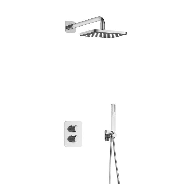 Hotbath Gal IBS40A inbouw doucheset met 2-weg stop-omstel - Geborsteld Gunmetal PVD