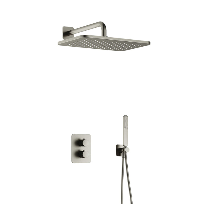 Hotbath Gal IBS40A inbouw doucheset met 2-weg stop-omstel met gl106 - Geborsteld Gunmetal PVD