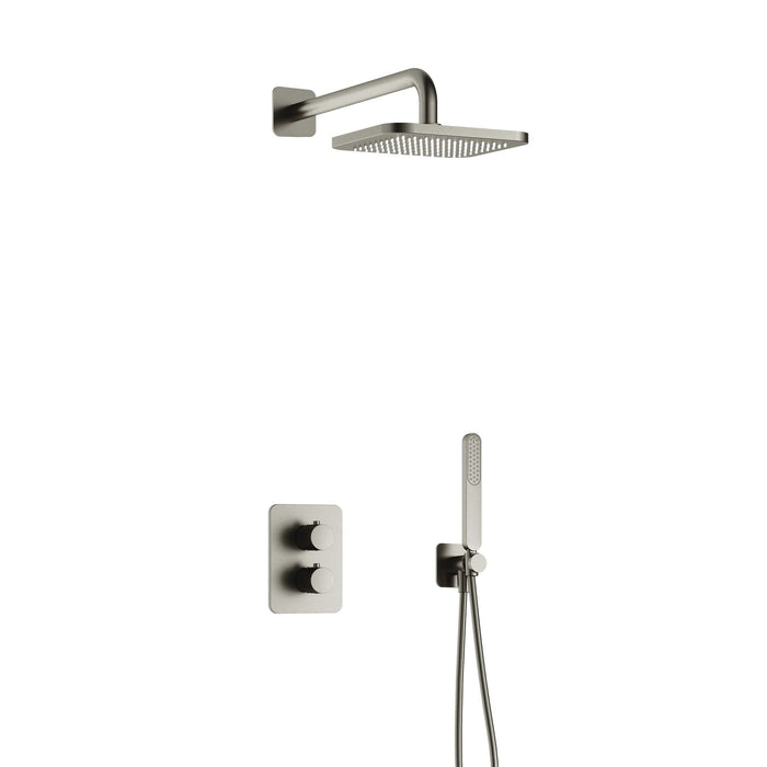 Hotbath Gal IBS40A inbouw doucheset met 2-weg stop-omstel - Geborsteld Gunmetal PVD