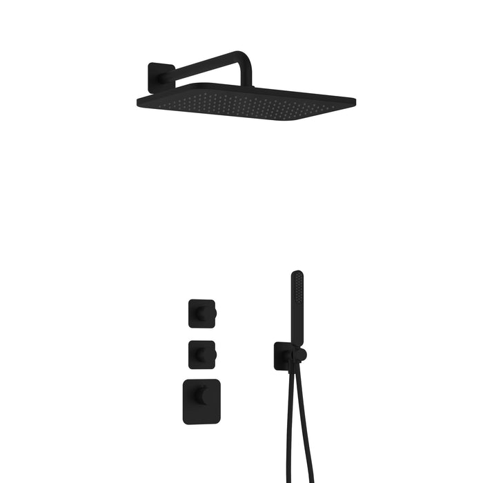 Hotbath Gal IBS40 inbouw doucheset High Flow met 2 stopkranen met gl106 - Geborsteld Nikkel PVD