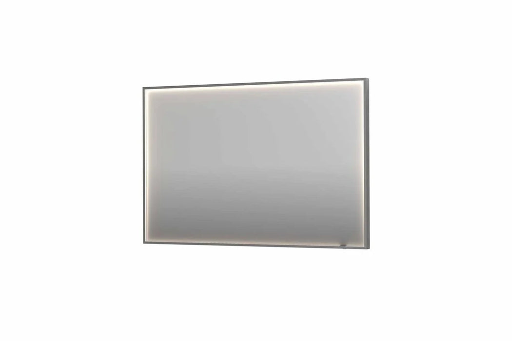 Ink SP19 spiegel 120x80cm in stalen kader met rondom indirecte LED verlichting - Geborsteld RVS - 8409078