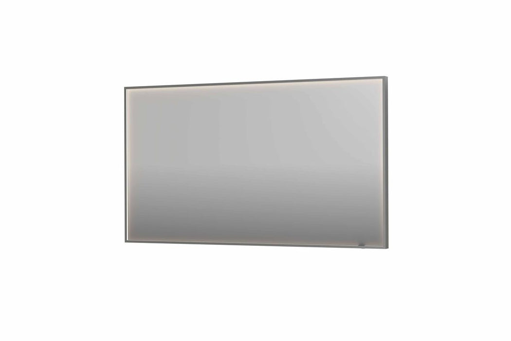 Ink SP19 spiegel 140x80cm in stalen kader met rondom indirecte LED verlichting - Geborsteld RVS - 8409088