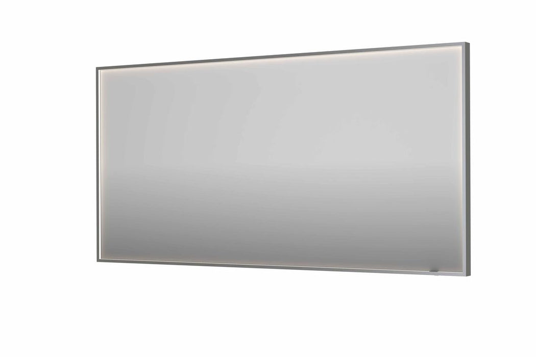 Ink SP19 spiegel 160x80cm in stalen kader met rondom indirecte LED verlichting - Geborsteld RVS - 8409098