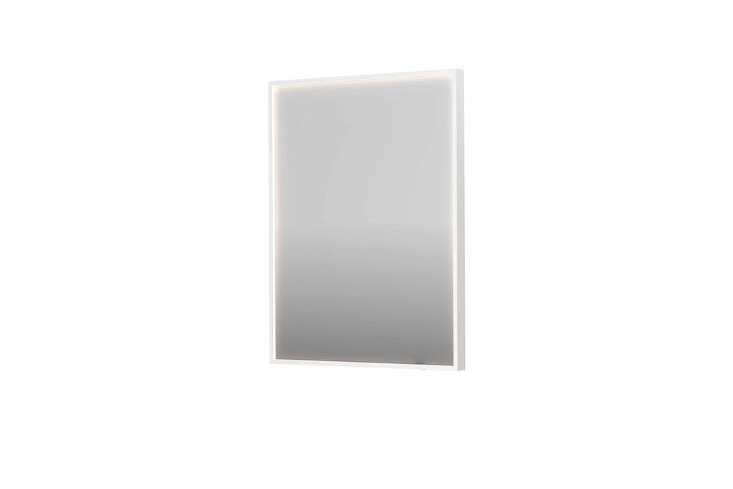 Ink SP19 spiegel 60x80cm in stalen kader met rondom indirecte LED verlichting - Mat Wit - 8409026