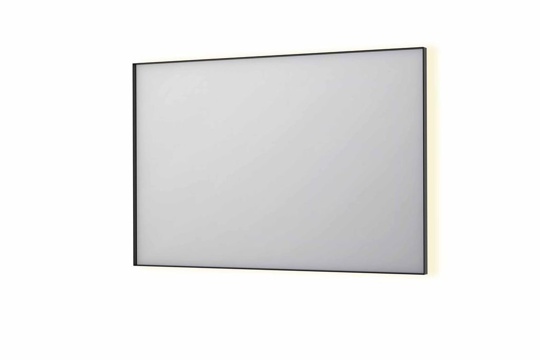 Ink SP32 spiegel 120x80cm - LED verlichting rondom, geborsteld metaal zwart - 8410075