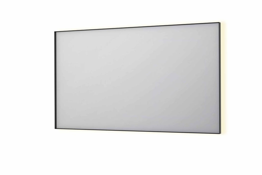 Ink SP32 spiegel 140x80cm - LED verlichting rondom, geborsteld metaal zwart - 8410085