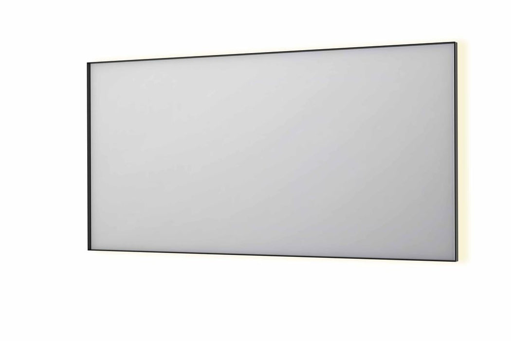 Ink SP32 spiegel 160x80cm - LED verlichting rondom, geborsteld metaal zwart - 8410095