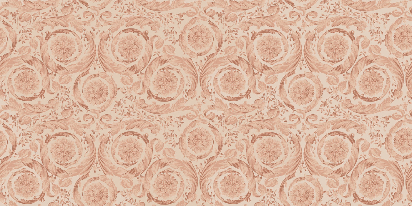 Versace Tiles, Icons - G28320 - Barocco Rose, Naturale, 60x120cm, 10.00mm, Rett.