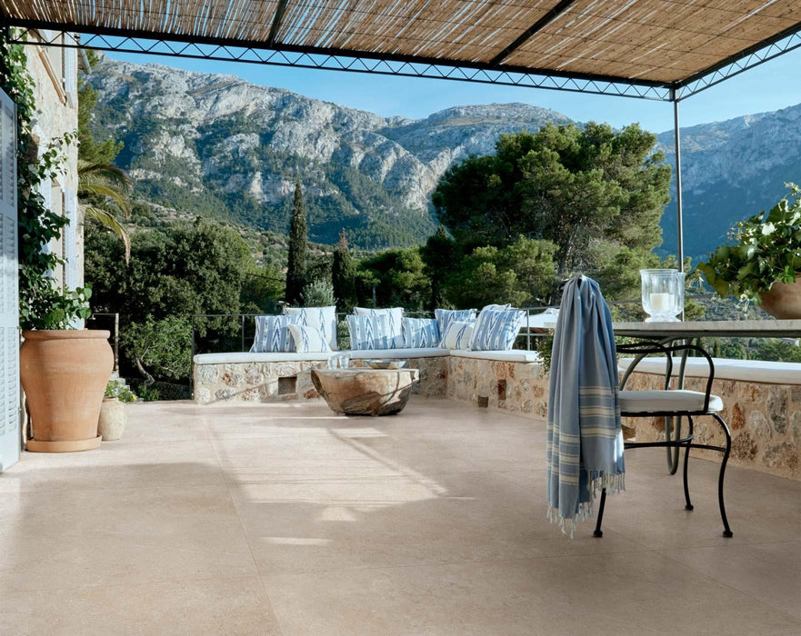 Marazzi, Mystone Limestone - M7ES - Sand, Strutturato, 30x60cm, 10.00mm, Rett.