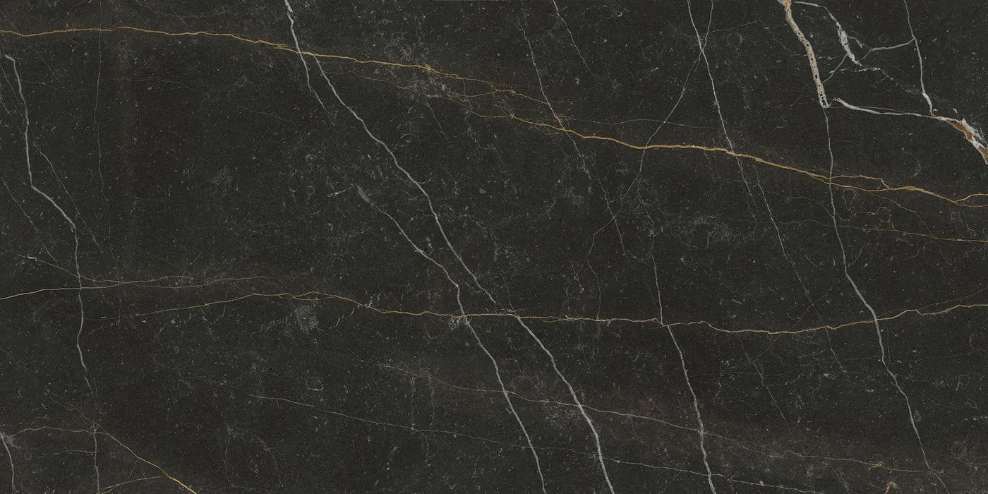 Argenta Ceramica, Gold Nero - Nero, Premium Polished, 60x120cm, 10.50mm, Rett.