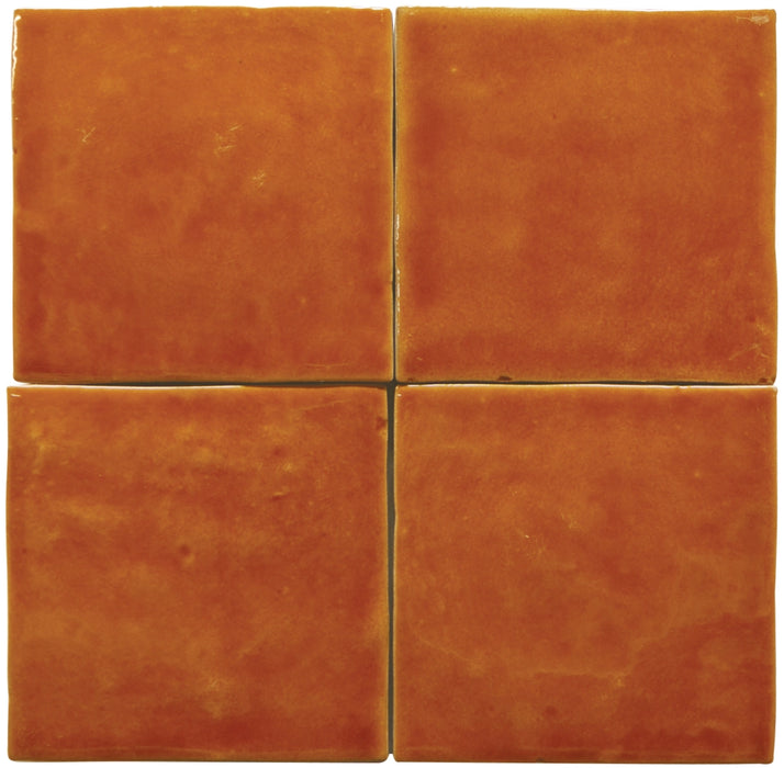 Cevica, Zelij Special - CEM14 - Naranja Dif., Brillo, 10x10cm, 10.00mm