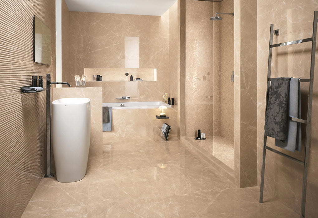 Fap Ceramiche, Roma Diamond - fNHF - Carrara, Brillante, 50x120cm, 8.50mm, Rett.