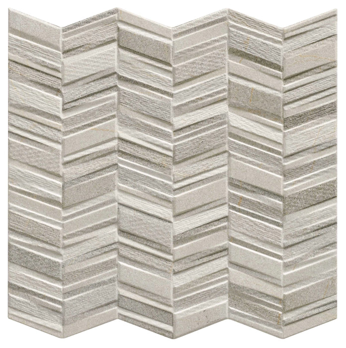 Realonda, Chevron - Frost, Mate, 44x44cm, 10.00mm