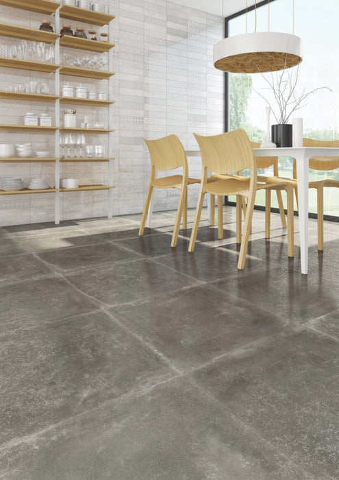 Arcana Ceramica, Tempo - Gris, Semi Lucido, 80x80cm, 10.00mm, Rett.