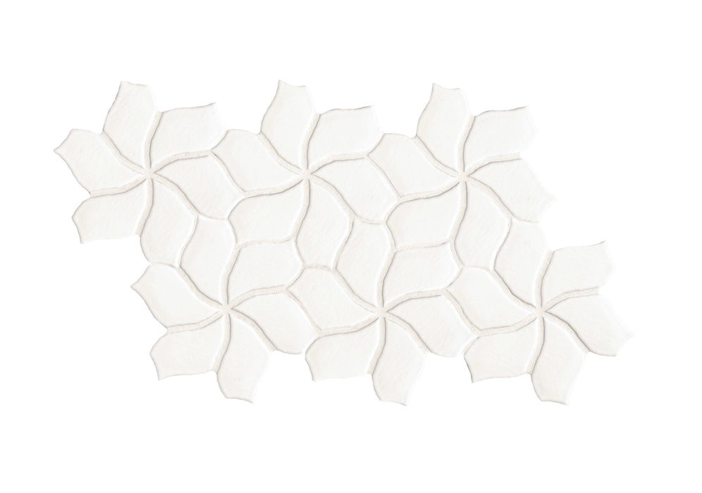 Mutina, Botanica - Flower White, Matt, 23.5x41.1cm, 10.00mm, Rett.