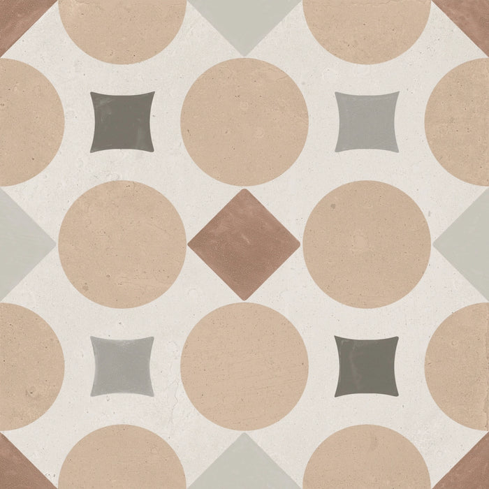 Harmony Inspire, Patterns - 34806 - Sand Geometric, Matt, 22.3x22.3cm, 10.00mm, Rett.