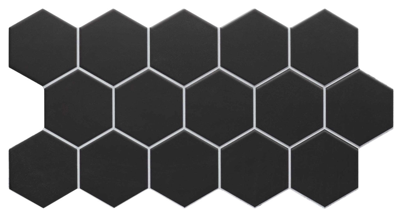 Realonda, Hex - Black, Mate, 26.5x51cm, 10.00mm