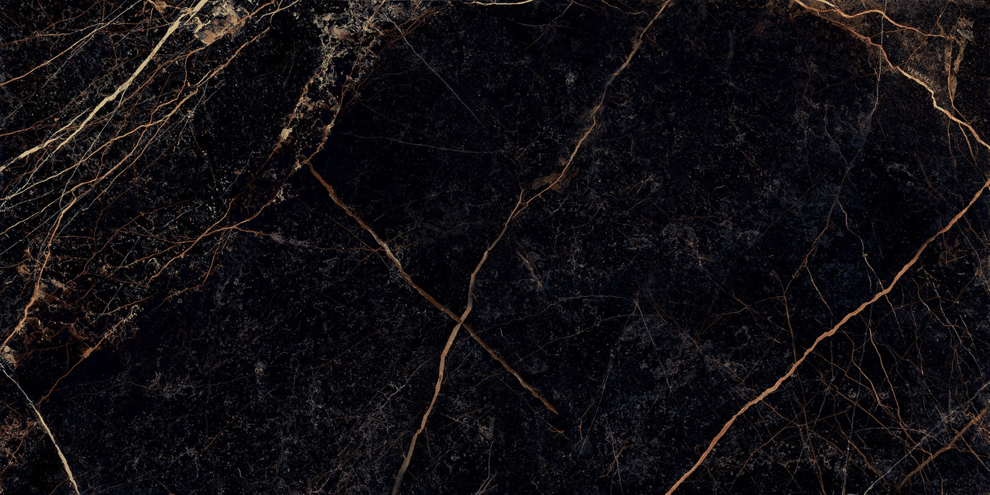 Versace Tiles, Marble - 240063 - Nero, Lappato, 58.5x117.2cm, 10.00mm, Rett.