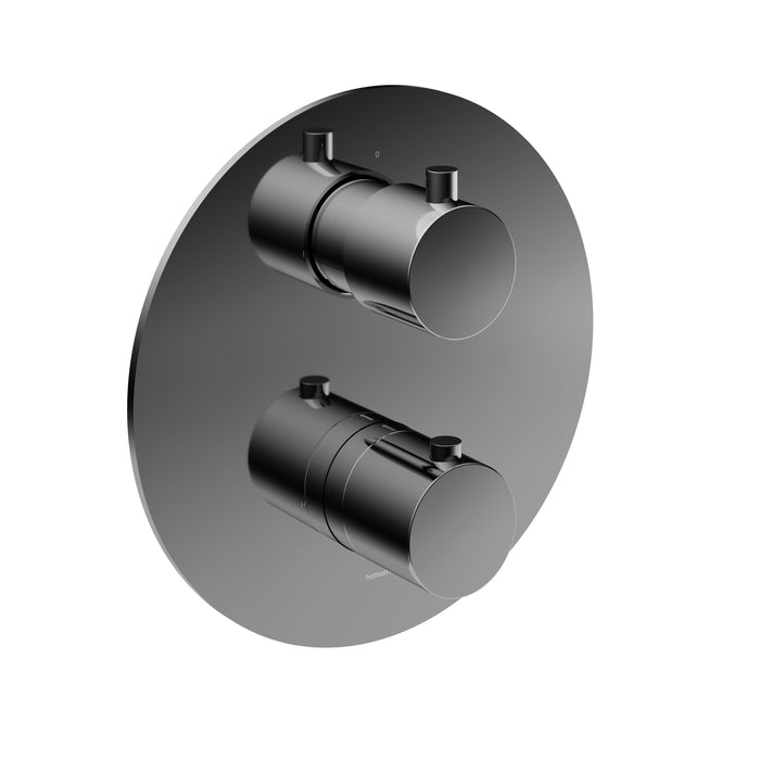 Hotbath Cobber CB009 Inbouwthermostaat met 2-weg omstel Gepolijst Messing PVD