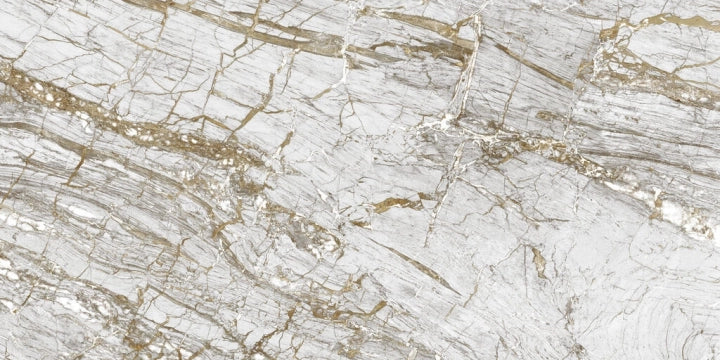 Cifre Ceramica, Golden - White, Polished, 60x120cm, 10.50mm, Rett.