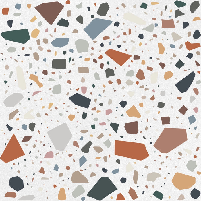 Quintessenza Ceramiche, Confetti - CNF105M - Bianco Multicolor, Matt, 18.6x18.6cm, 9.00mm