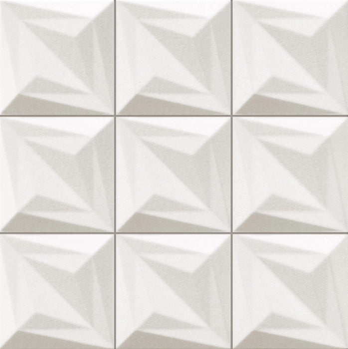 Realonda, Delta - Blanco, Satin, 33x33cm, 11.00mm