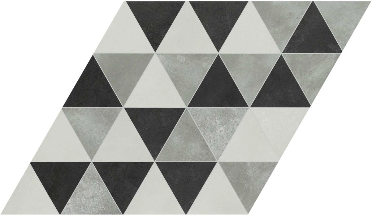 Realonda, Diamond Triangle - Concrete, Mate, 40x70cm, 10.00mm