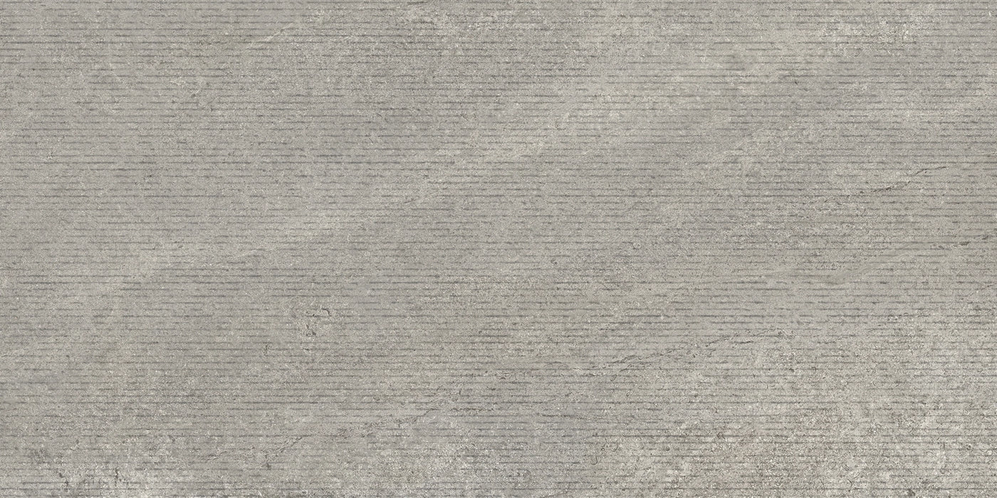 Ceramica Sant'agostino, Bergstone - CSABERG612 - Grey, Rigato, 60x120cm, 9.00mm, Rett.