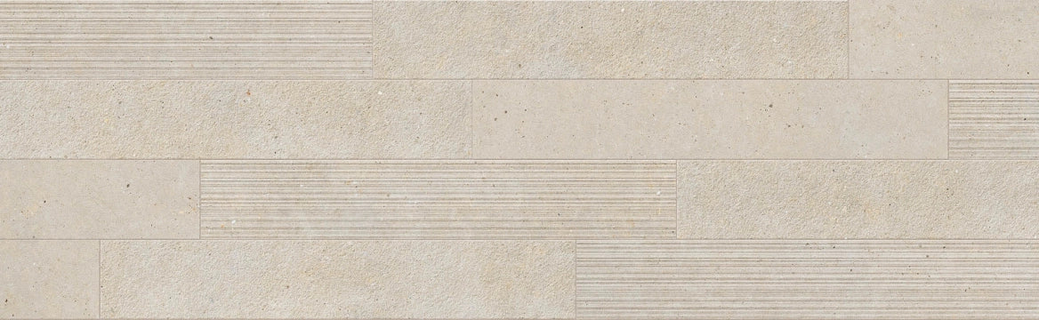 Italgraniti, Silver Grain + Ceppo Di Gré - SI02EAM - Silver Grain Beige, Mix Superfici, 20x120cm, 9.00mm, Rett.