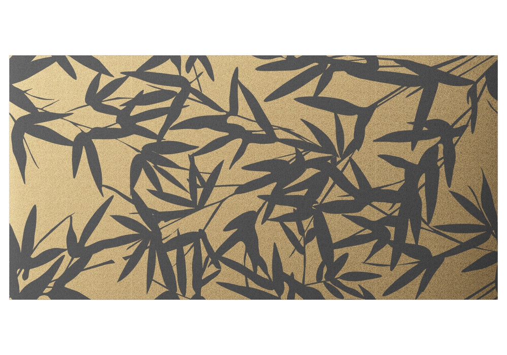 Pamesa, Golden Bamboo Print - Black Oro Brillo, Gloss, 60x120cm, 10.50mm, Rett.