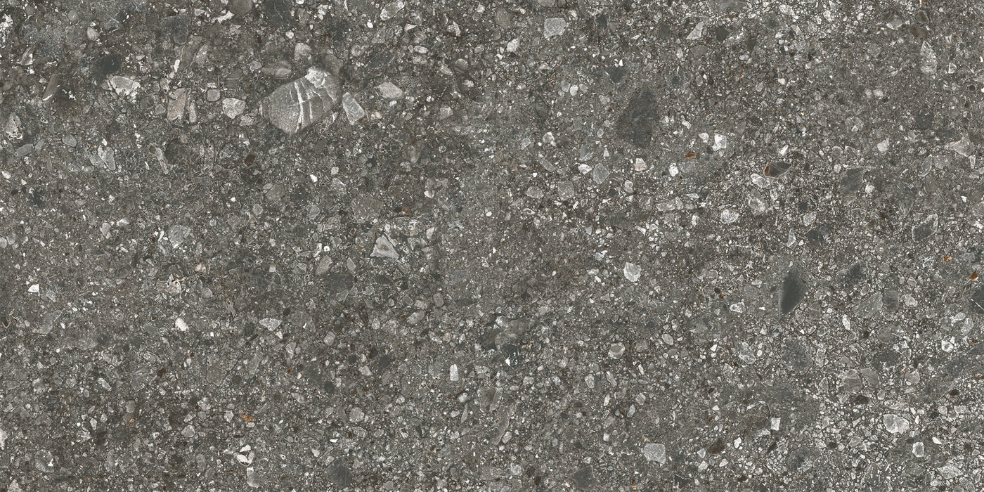 Unicom Starker, Pietra Di Grè - Antracite, Strutturato, 60x120cm, 10.00mm, Rett.