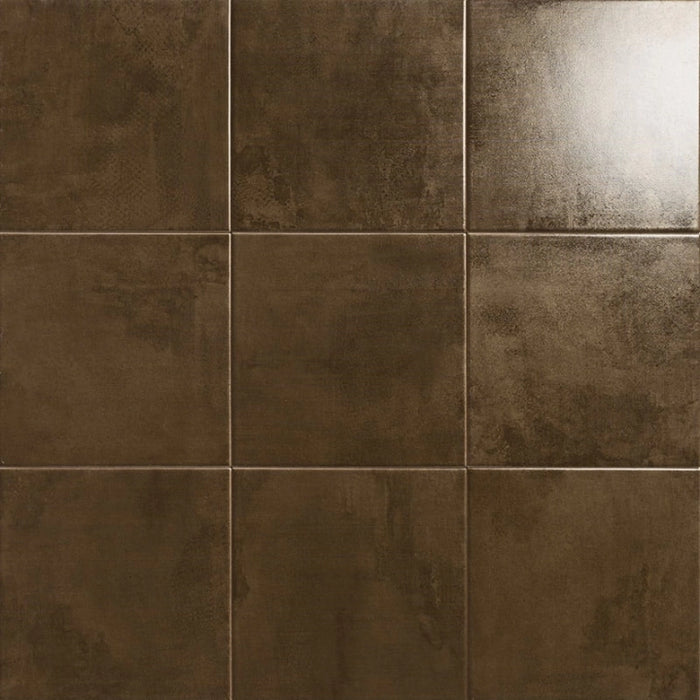 Mainzu, Metal Tiles - Bronze, Satinado, 20x20cm, 10.00mm, Rett.