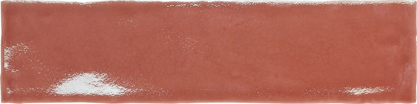 Carmen Ceramica, Dynamic - Coral, Brillo, 7.5x30cm, 9.00mm, Rett.