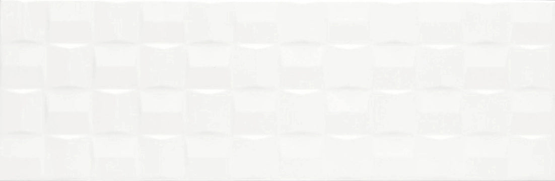 Marazzi, Absolute White - MN0M - Struttura Cube 3d, Lux, 25x76cm, 9.00mm