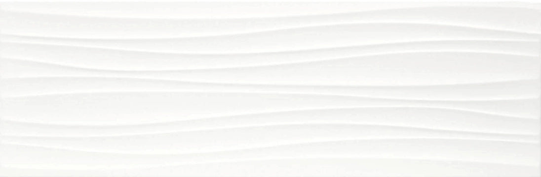 Marazzi, Absolute White - M023 - Struttura Twist 3d, Lux, 25x76cm, 9.00mm