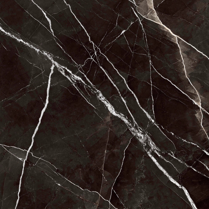 Marazzi, Grande_marble Look - MEN5 - Calacatta Black, Lux, 120x120cm, 6.00mm, Rett.