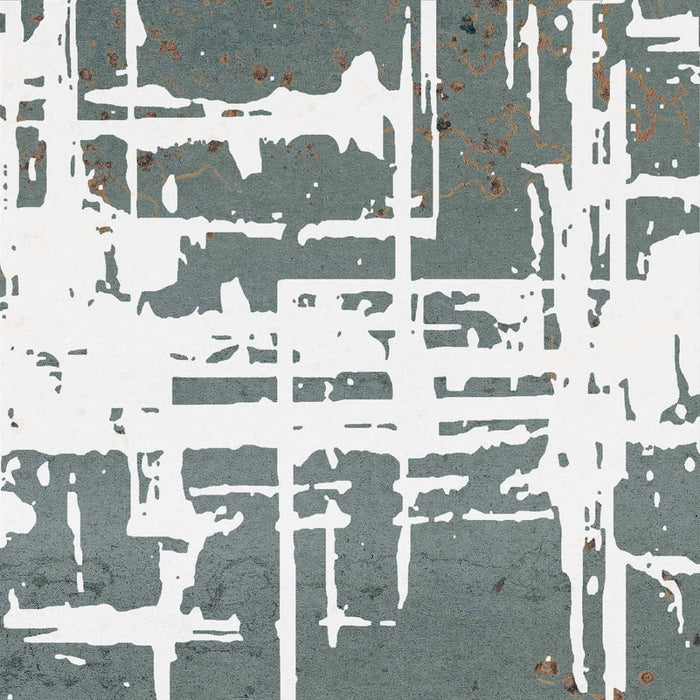 ABK, Poetry Decor - PF60010670 - Lines Paint Verdigris, Naturale, 20x20cm, 8.50mm, Not rectified