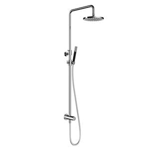 Hotbath Cobber M438 stortdoucheset, hoofddouche 20cm - doucheslang met ronde handdouche - Geborsteld Koper