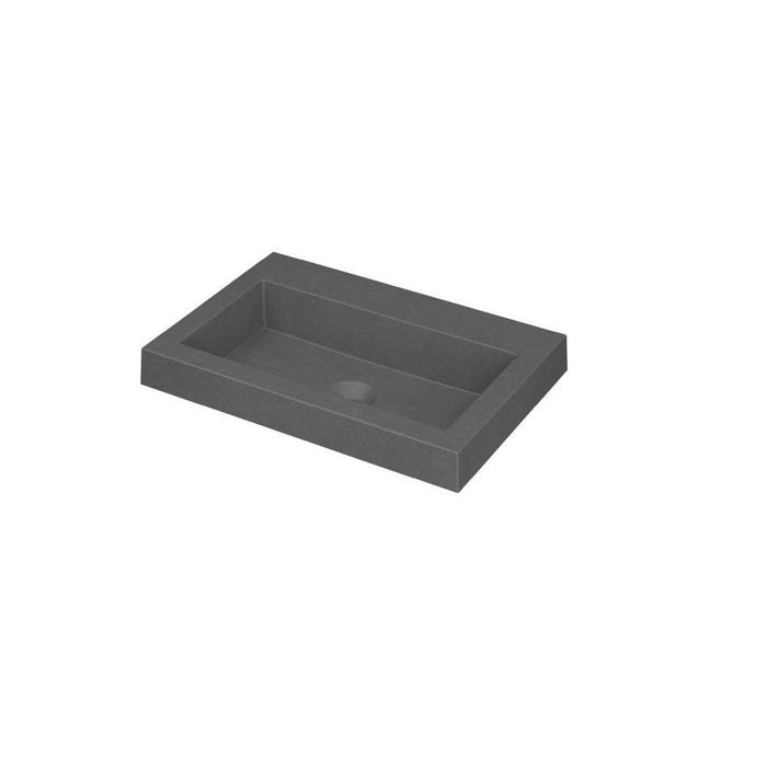 Ink Dock Wastafel Polystone zonder kraangat - Mat Wit - 60x40 cm - 3415300