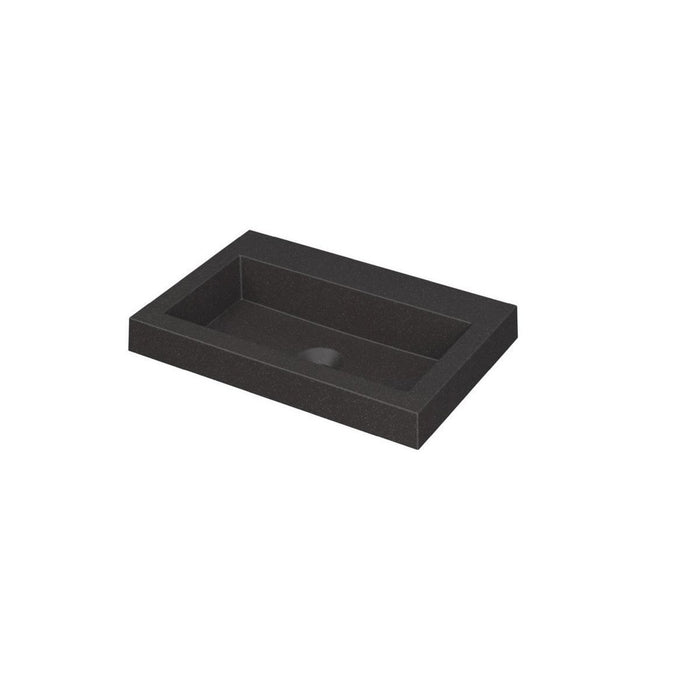 Ink Dock Wastafel Polystone zonder kraangat - Glans Wit - 60x40 cm - 3415000