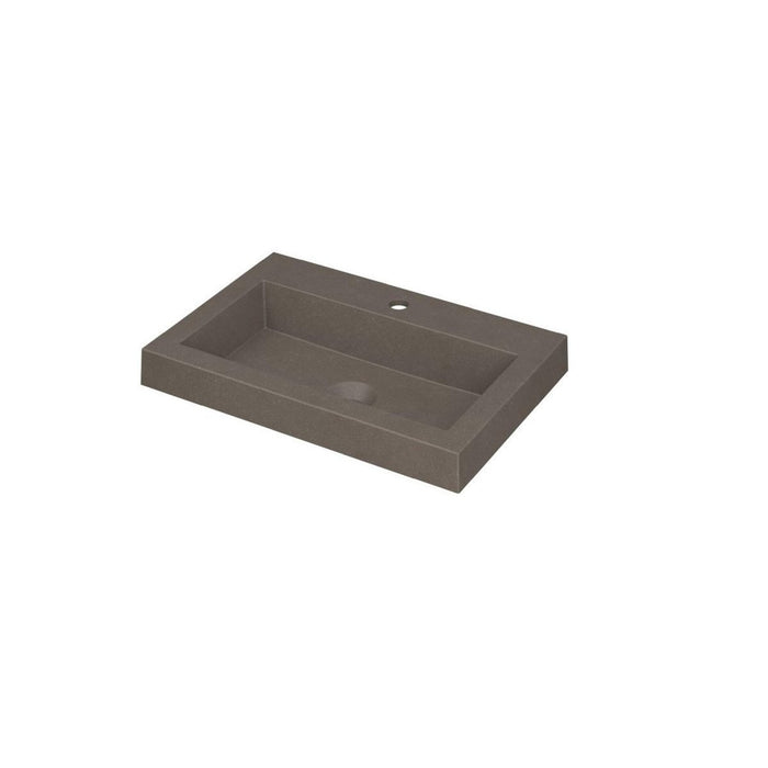 Ink Dock Wastafel Polystone met 1 kraangat - Glans Wit - 60x40 cm - 3415001