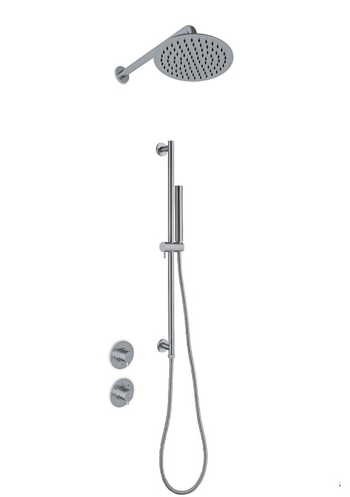 JEE-O douche combinatie 04 Geborsteld RVS - 800-6450